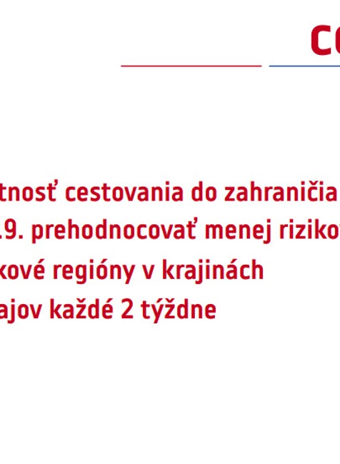 Nové opatrenia pre Slovensko 