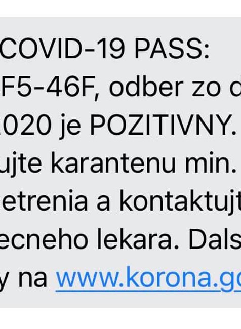 Igor Matovič potvrdil, že má covid-19