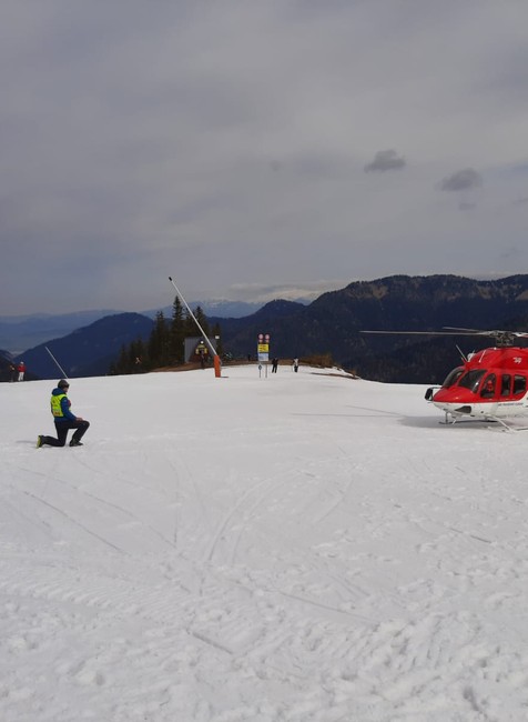 Úraz chlapca na zjazdovej trati v Jasnej (1)