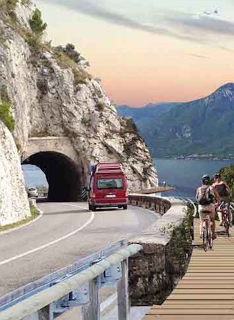 Cyklotrasa okolo Gardského jazera