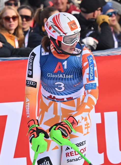 Slovenka Petra Vlhová v slalome v Lienzi