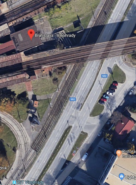 Nehoda pri železničnej stanici Vinohrady