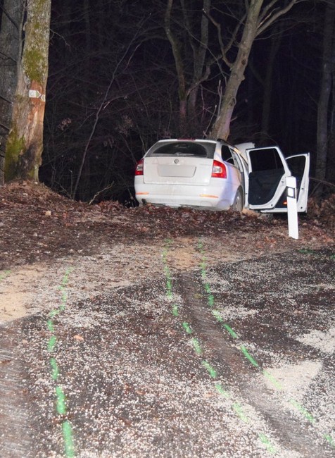 Nehoda uzavretá cesta