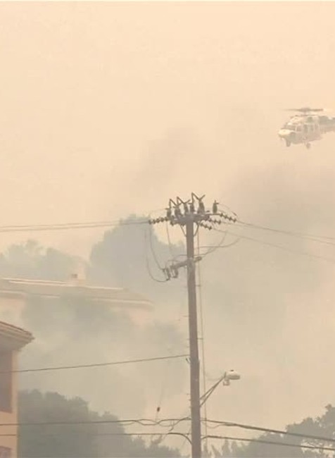 Požiar v Kalifornii Malibu8812