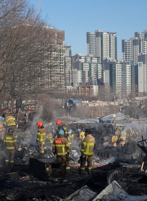Požiar v Južnej Kórei