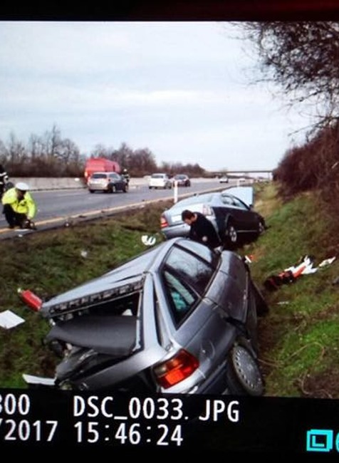Nehoda medzi Bratislavou a Sencom