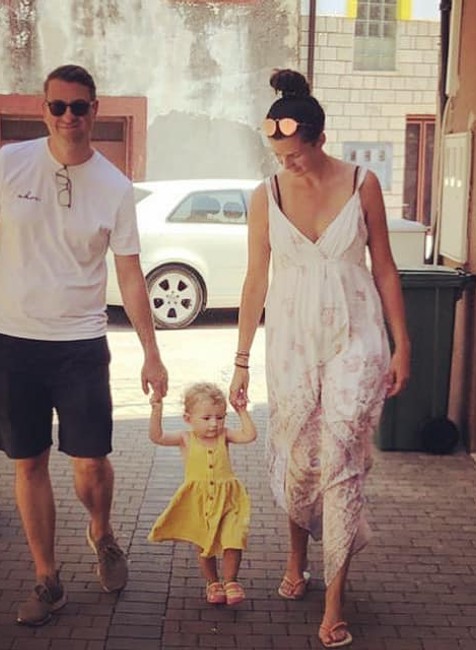 Natalia Kiskova so snubencom a dcerou