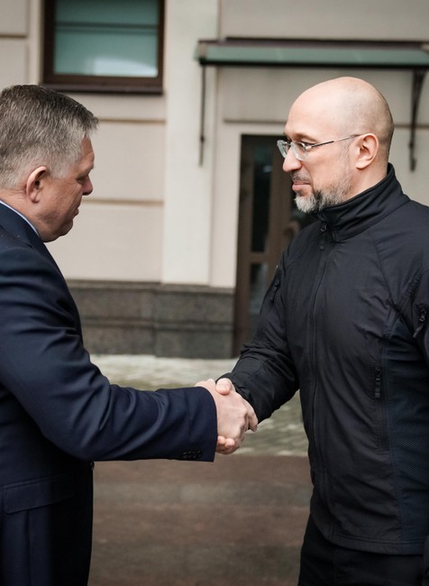 Robert Fico Denys Šmyhal stretnutie Užhorod (1)