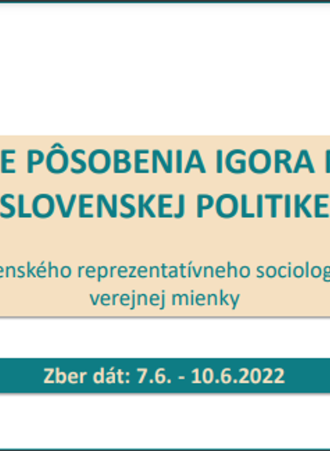 Prieskum AKO: Spokojnosť s Igorom Matovičom