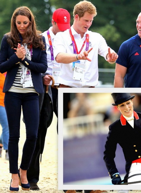 Zara Phillips kráľovská rodina Veľká Británia kone koláž