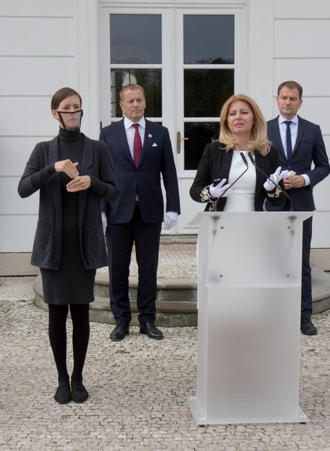 Kollár, Matovič a Čaputová na spoločných raňajkách 