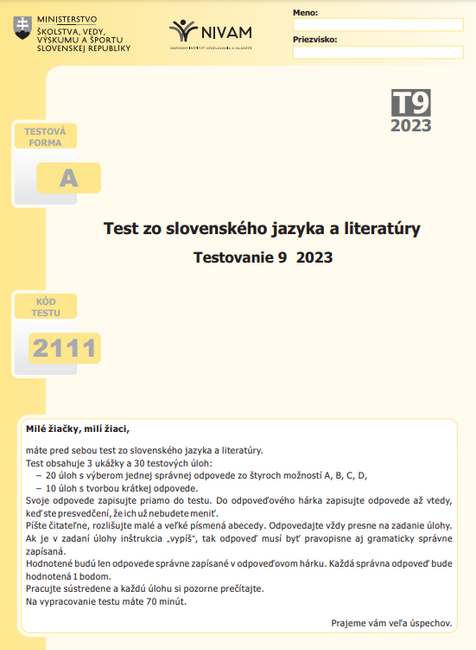 Monitor Slovenský jazyk 1