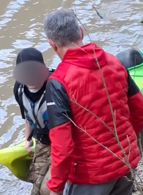 Poľskí kajakári na Dunajci