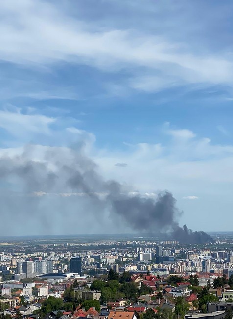 Požiar v Poddunajských Biskupiciach