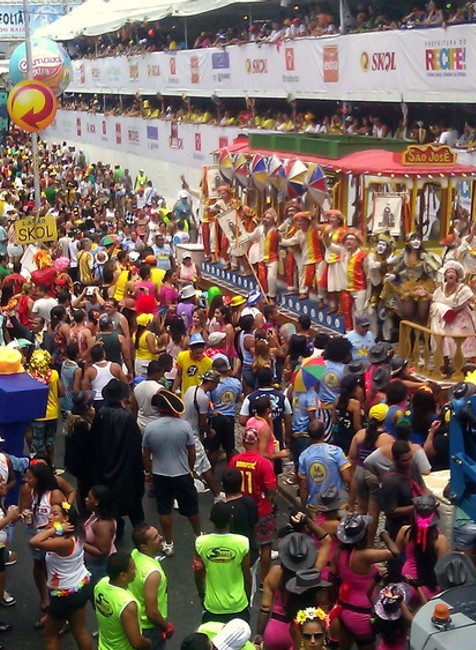 Karneval Brazília Recife ľudia tanec samba