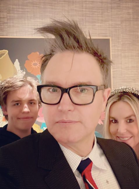 Mark Hoppus s rodinou