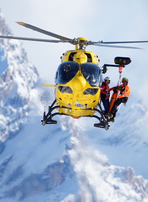 Vrtuľník s Lindsey Vonn