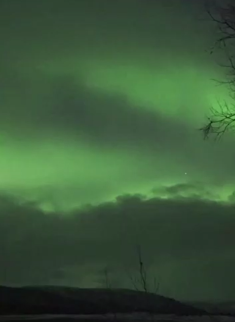 Fínsko rozžiarila polárna žiara