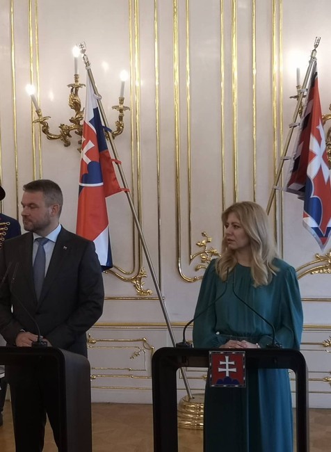 Peter Pellegrini u Zuzany Čaputovej 