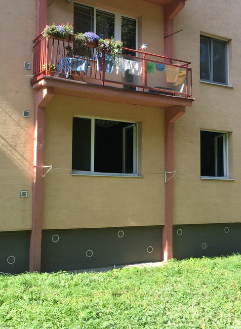 požiar bytu na Sklenenej ulici