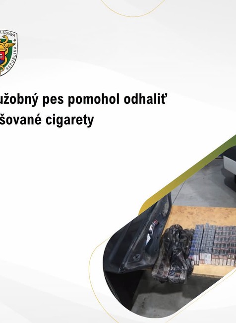 pes odhalil pašované cigarety