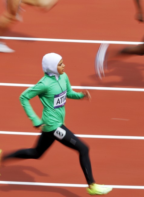Sarah Attrar atlétka Saudská Arábia
