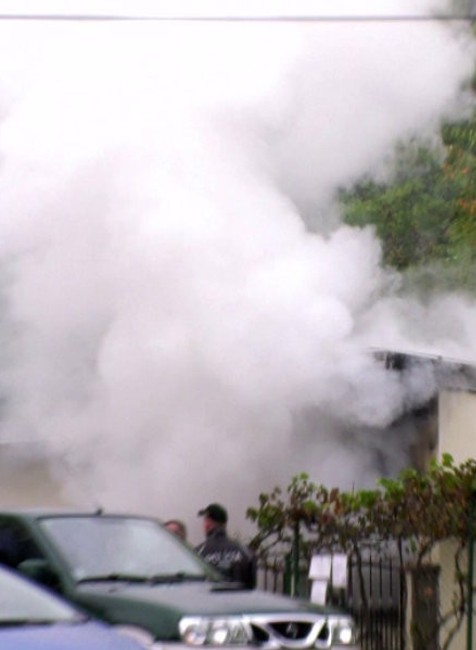 Požiar pohrebníctva