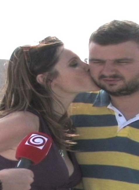 silvia suvadova, janko gordulic, bozk na lice, amerika, slnko