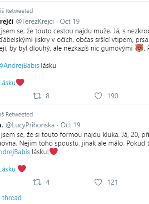 Babišov účet na sociálnej sieti zaplavili zoznamovacie inzeráty 