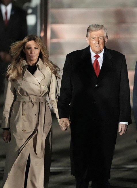 trump a melania londyn 