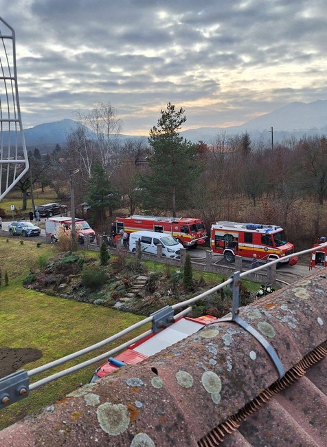 Požiar v obci Nový Salaš