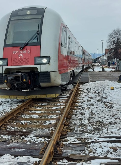 Vykoľajený vlak Prievidza 1