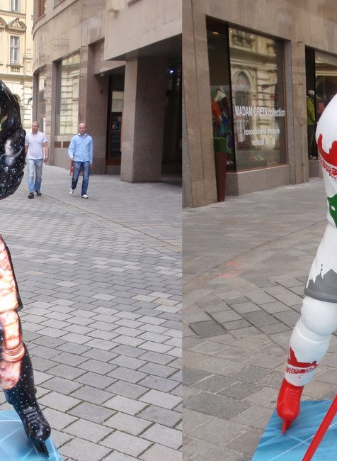 sochy hokejistov v ľudskej veľkosti