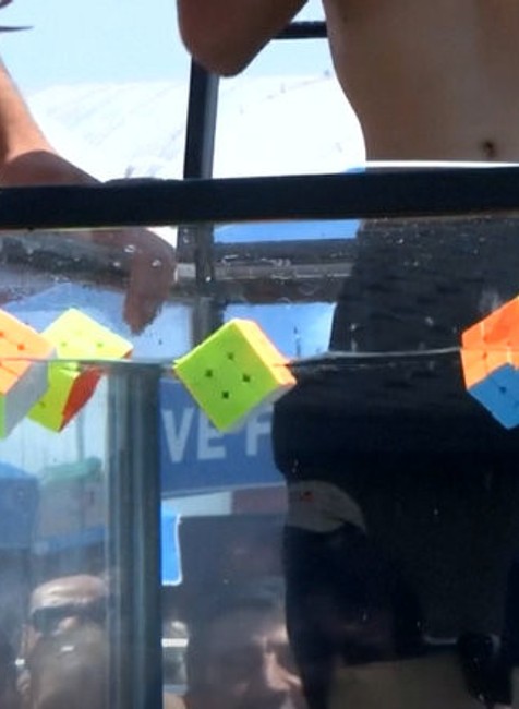 poskladané Rubikové kocky