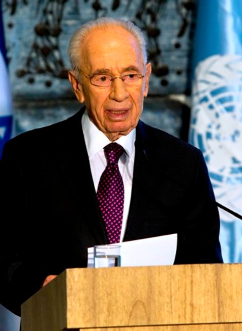 Šimon Peres na konferencii OSN