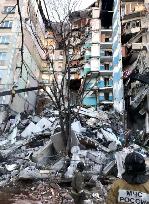 Zrútenie budovy v Rusku