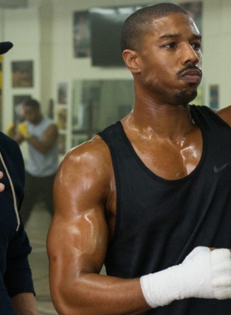 Sylvester Stallone a Michael B. Jordan vo filme Creed. Stallone nominovaný, Jordan nie.