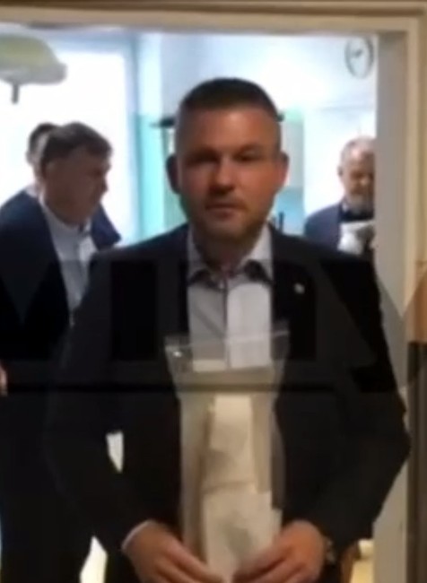 Peter Pellegrini v nemocnici