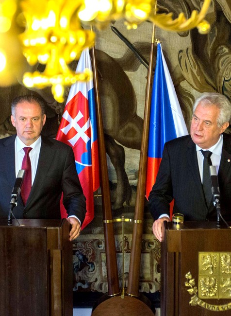 Andrej Kiska a Miloš Zeman