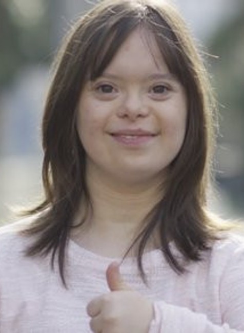 Mélanie trpiaca Downovým syndrómom