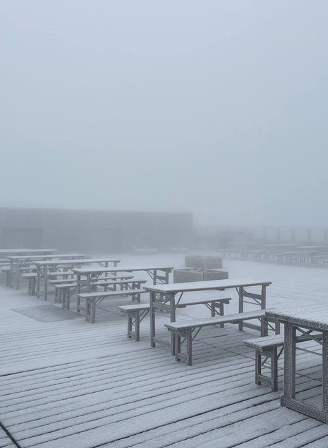 Sneh v Tatrách august