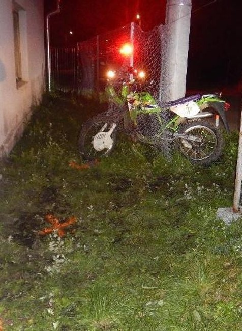 nehoda mladíka na športovej motorke
