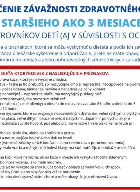 Deti staršie ako 3 mesiace_červená zóna