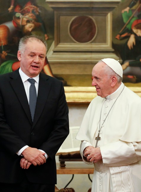 Rodina, pokora a odpúšťanie. Andrej Kiska navštívil Pápeža vo Vatikáne