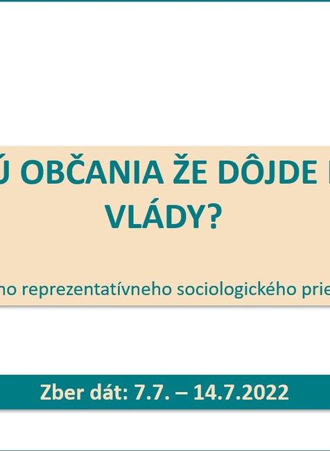 Prieskum: Očakávajú občania, že dôjde k rozpadu vlády? 1