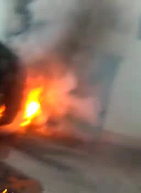 Požiar dodávky10343