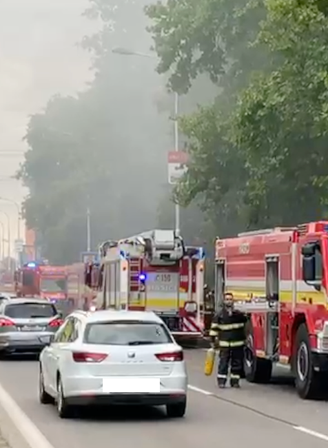Požiar unimobuniek na Rožňavskej ulici