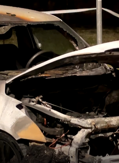 Úmyselné podpálenie auta