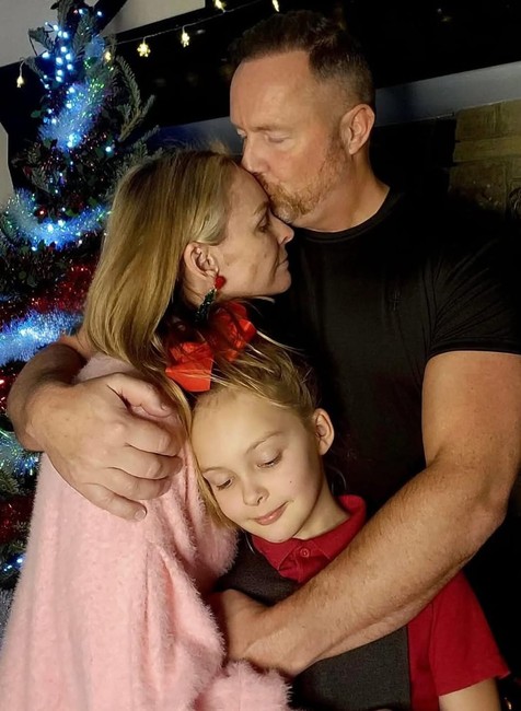 Mel Schilling s rodinou