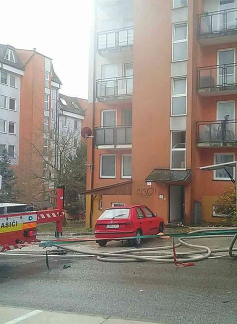 Zasahujúci hasiči Žilina